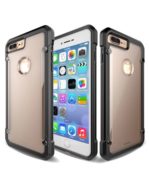 SUPCASE Armor Hard Phone Case For iPhone 5S Cover Clear Matte Back Shockproof Soft TPU Bumper Protective Case-Black